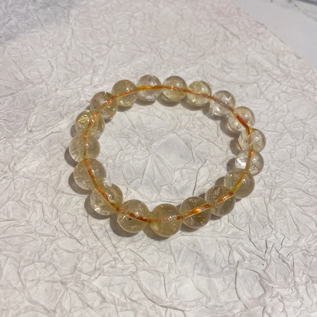 铜合金手链 8693 D 粉贝盘 银色 麦穗带  哇趣