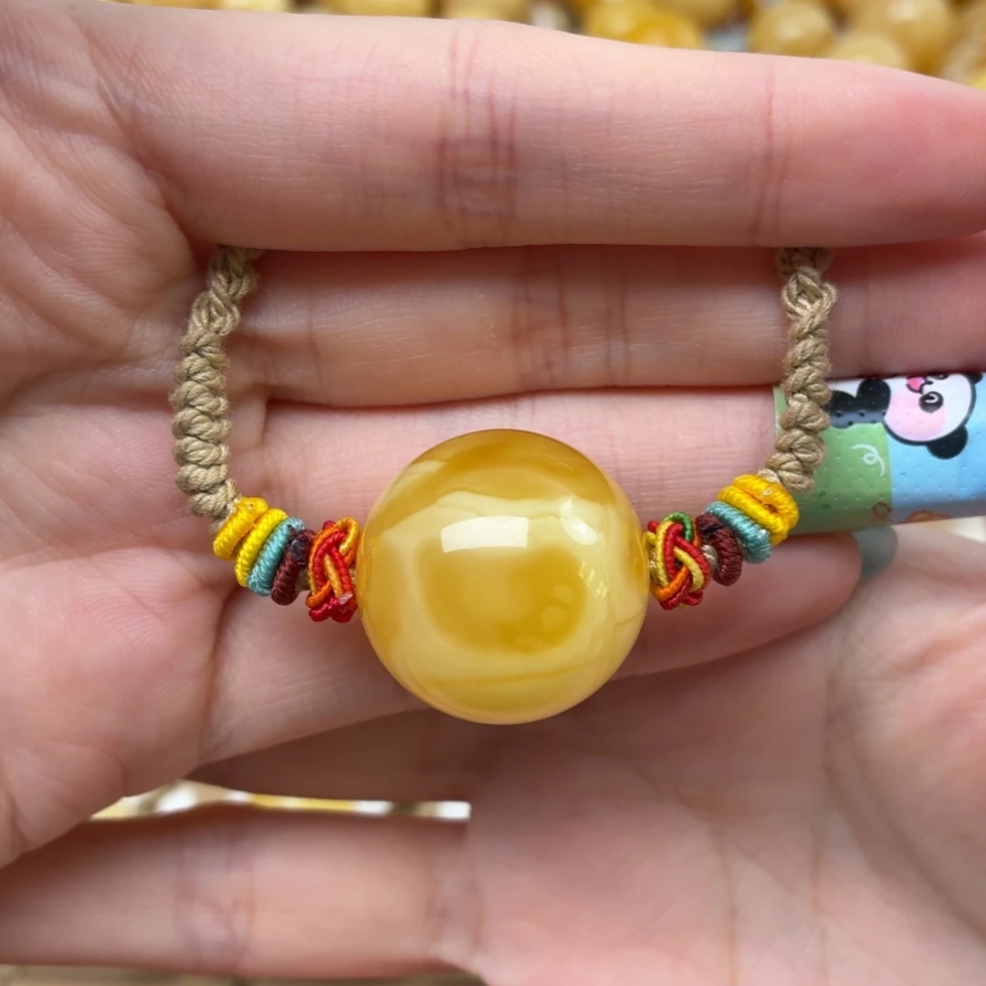 裸石蜜蜡未镶嵌蜜蜡女锁骨链23.2mm