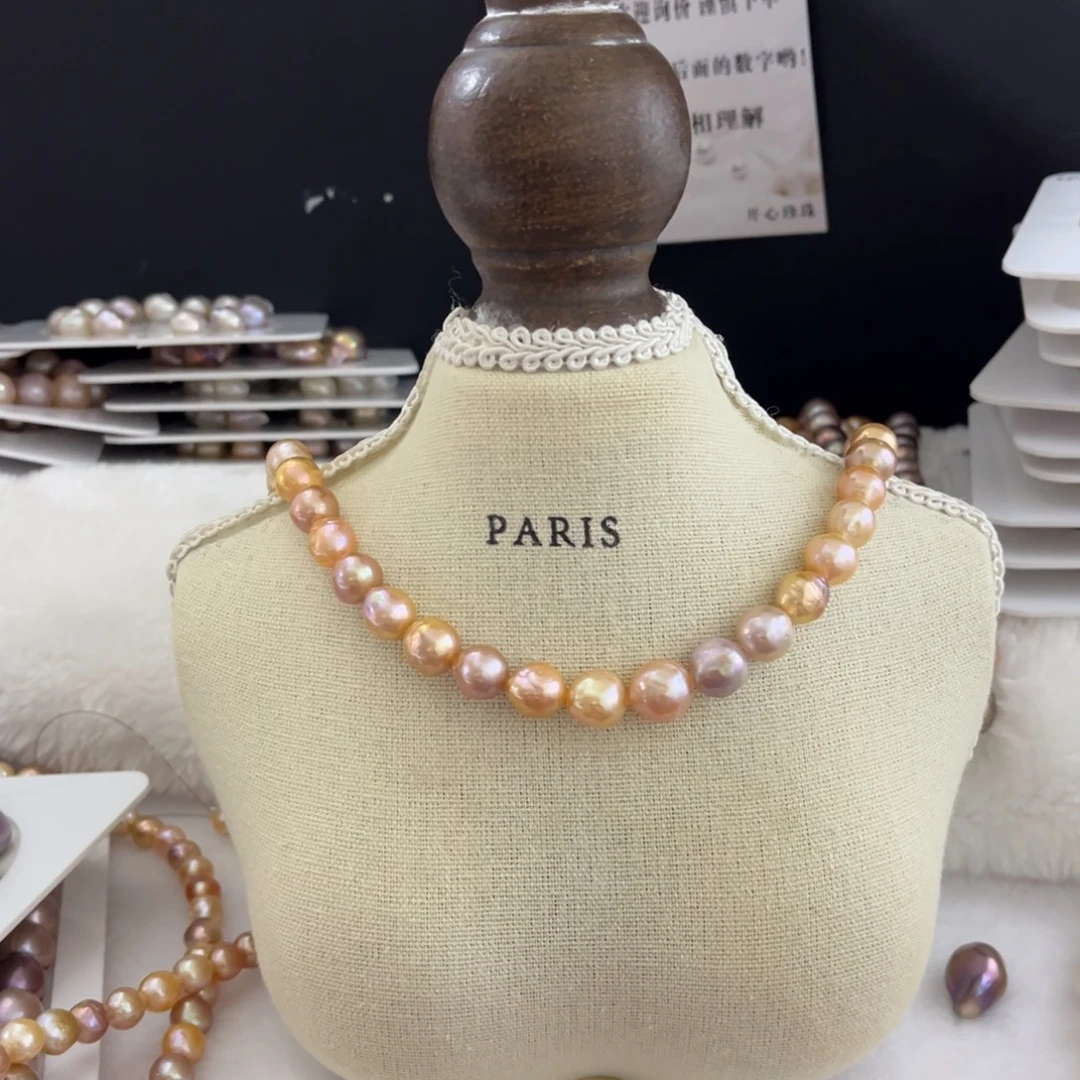 银S925镶嵌淡水珍珠手绳