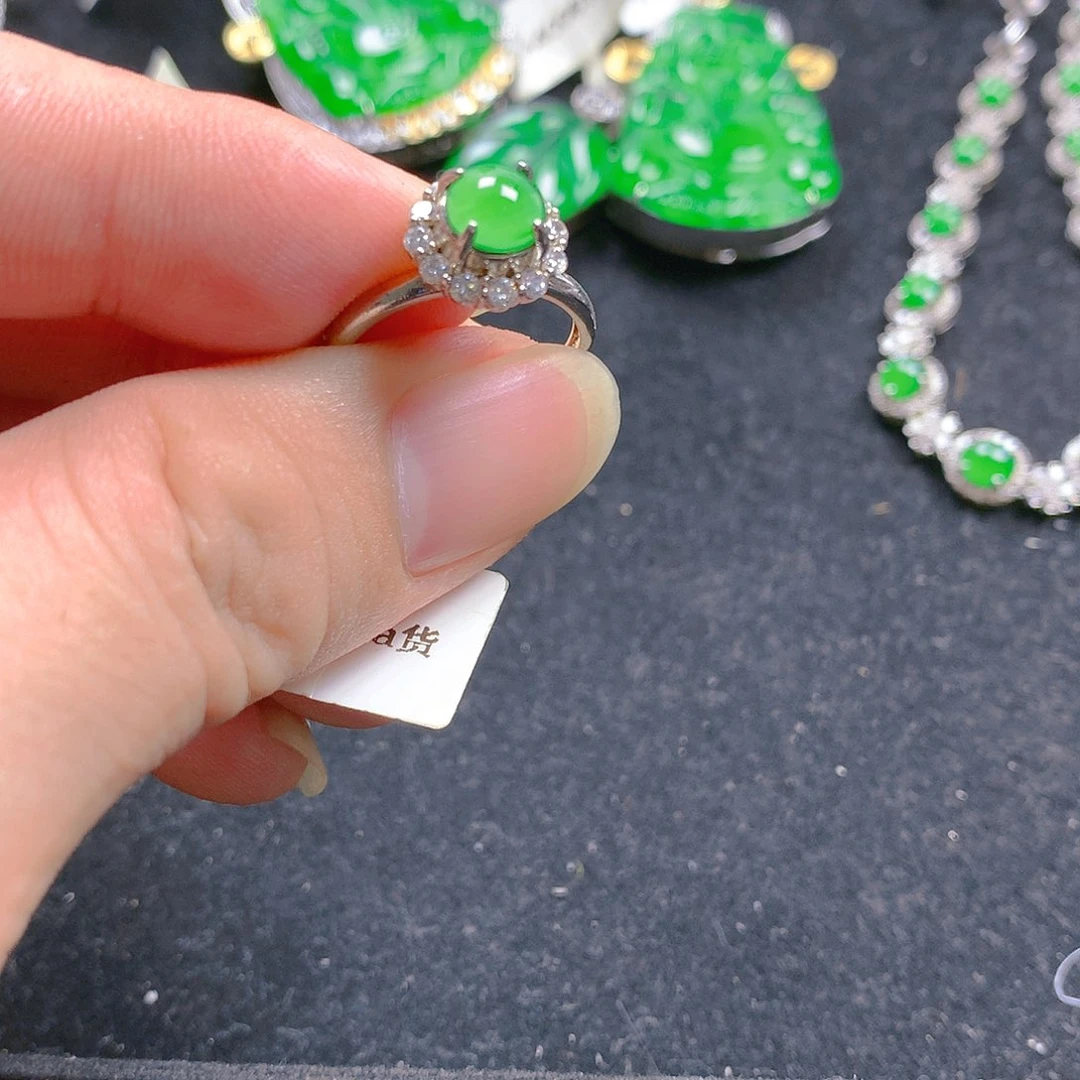 颈饰银S925镶嵌翡翠翡翠
