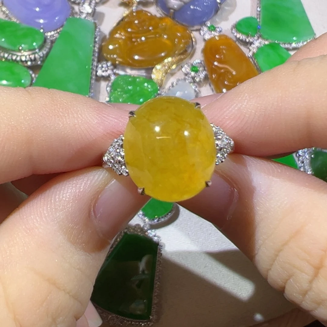 【闪购商品】翡翠18K金镶嵌颈饰