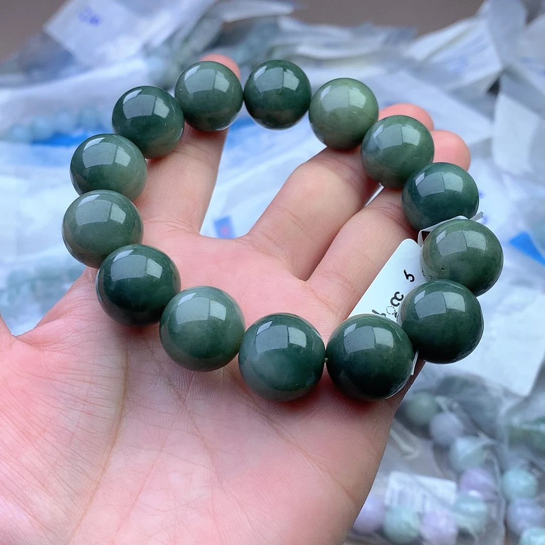 未镶嵌手串定制翡翠