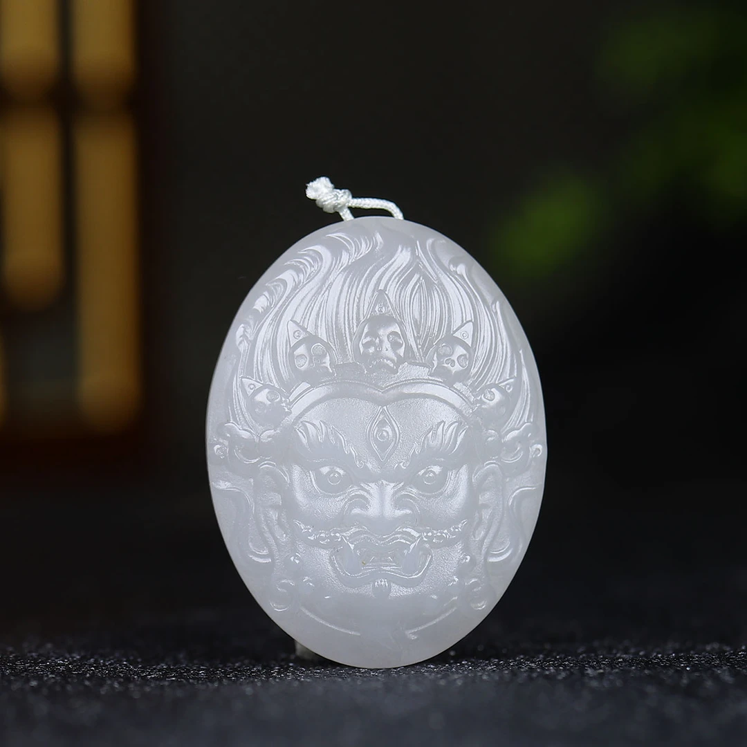 1221124和田玉烟紫大黑天