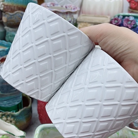 多肉绿植陶瓷花盆9.9包邮