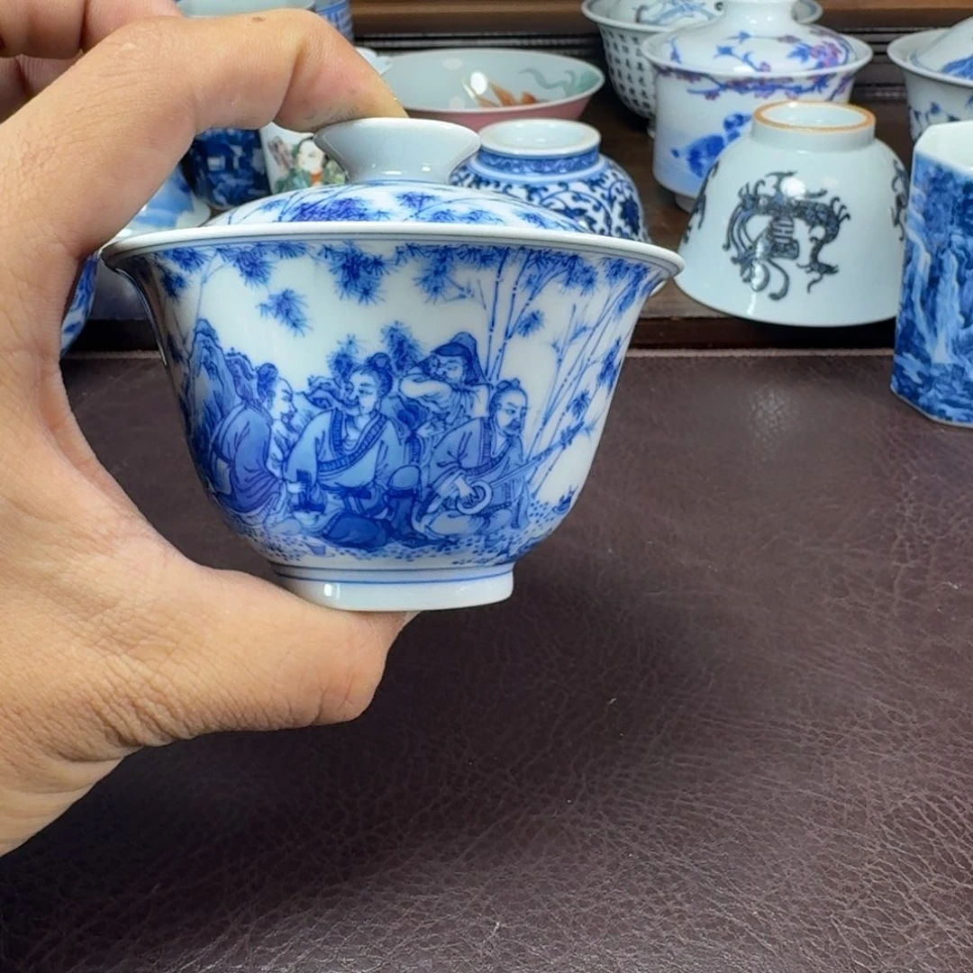 深***神瓷片当代景德镇陶瓷手绘茶具