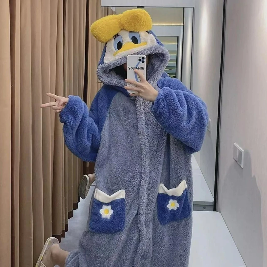 【盼盼】唐老鸭套装加厚款女生家居服套装-A17