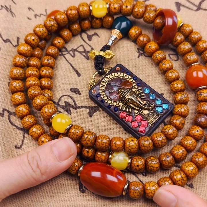 星月菩提吊坠沉*脖挂