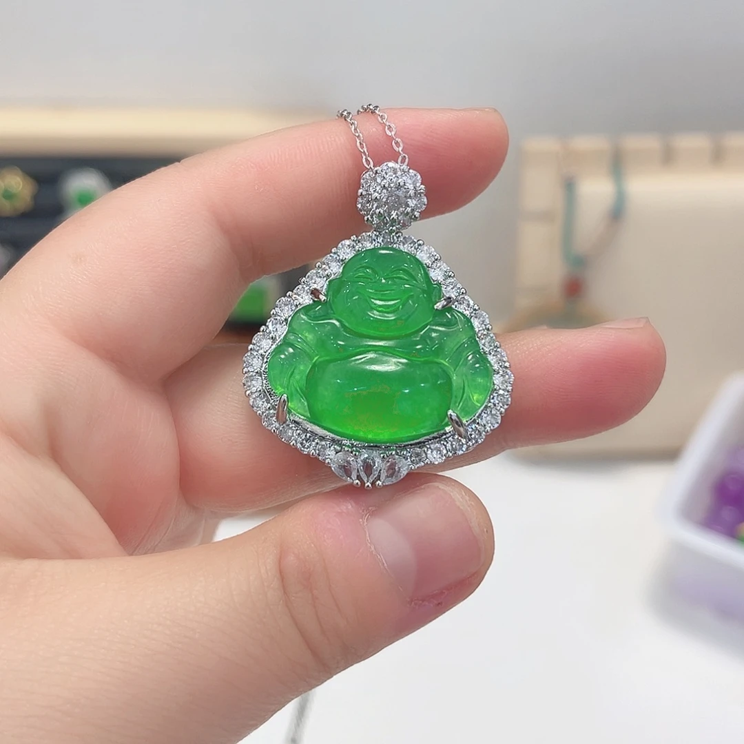 翡翠未镶嵌颈饰吊坠7