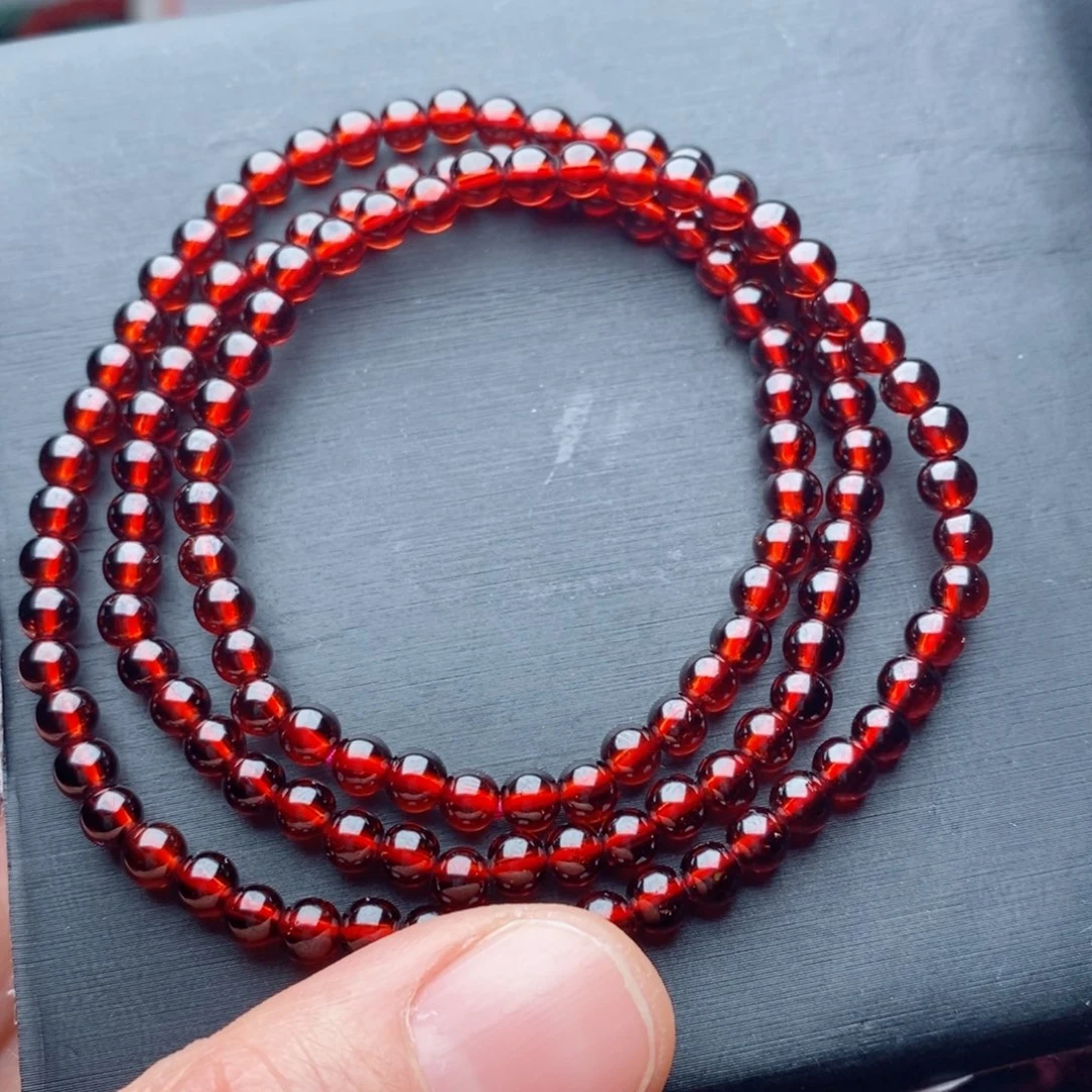 石榴石未镶嵌手链天然4.4