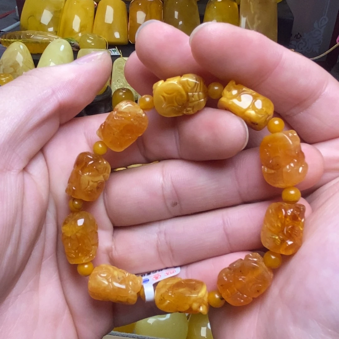 琥珀未镶嵌裸石蜜蜡