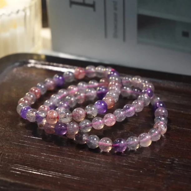 【书记甄选】天然超七单圈手链 多样性发一件 约7mm GXL831