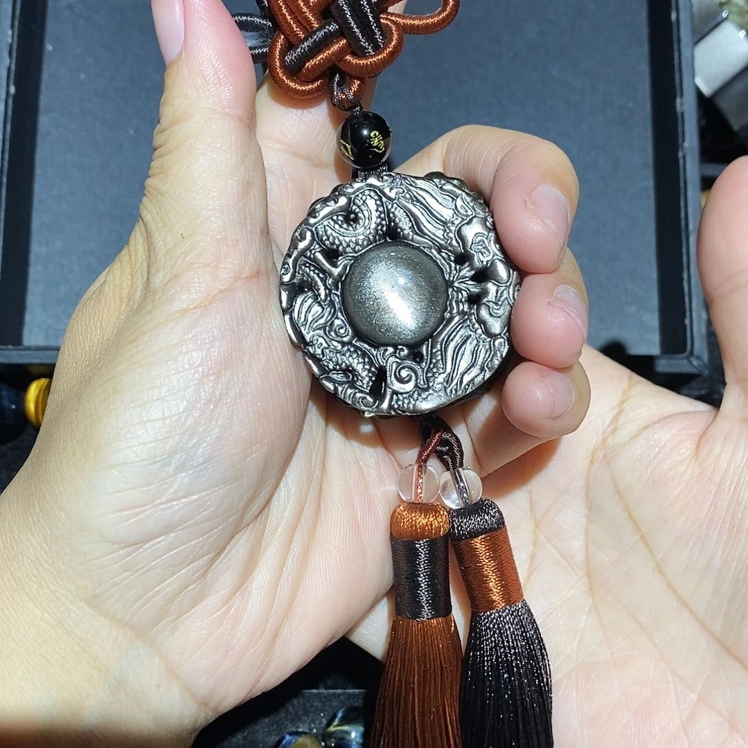 1***金黑曜岩未镶嵌吊坠(不含链)