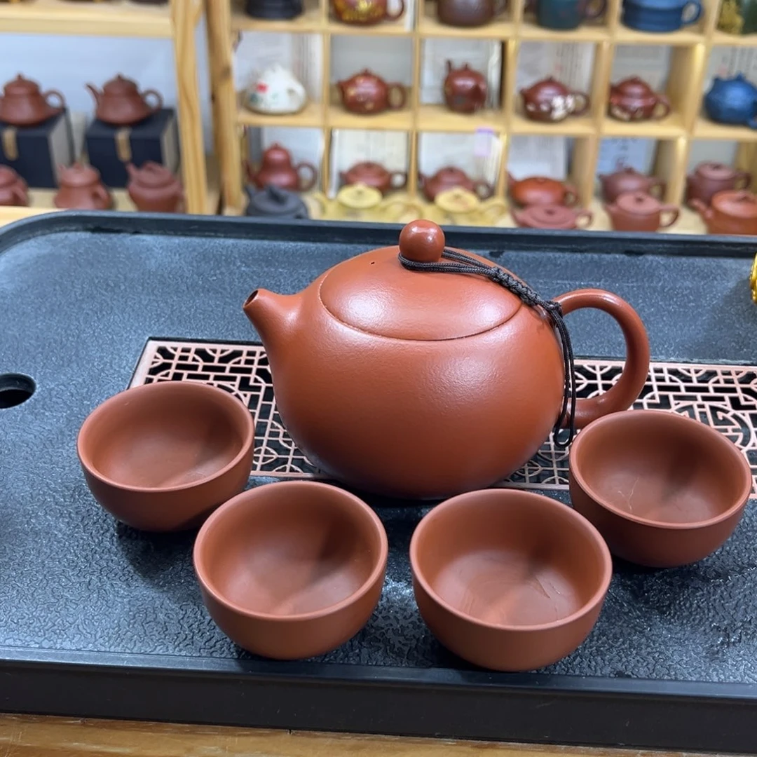 紫砂紫砂胖西施（一壶四杯）
