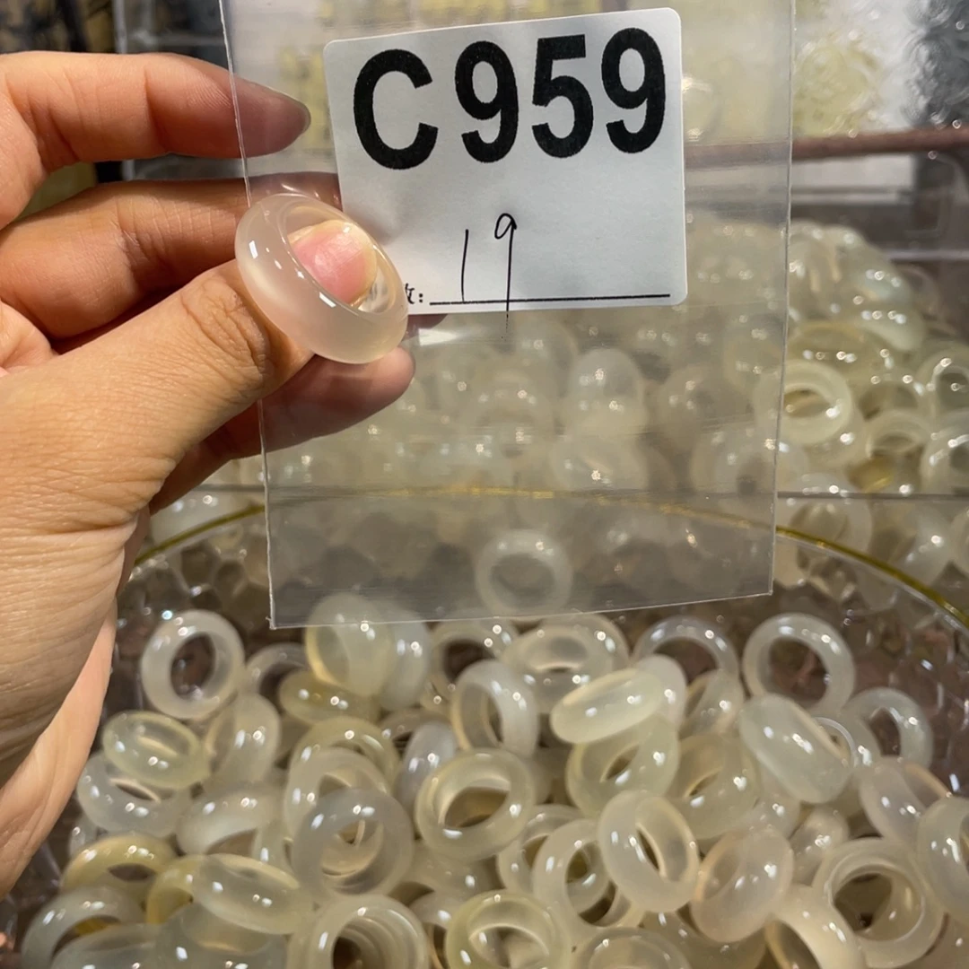 玛瑙/玉髓未镶嵌戒指959