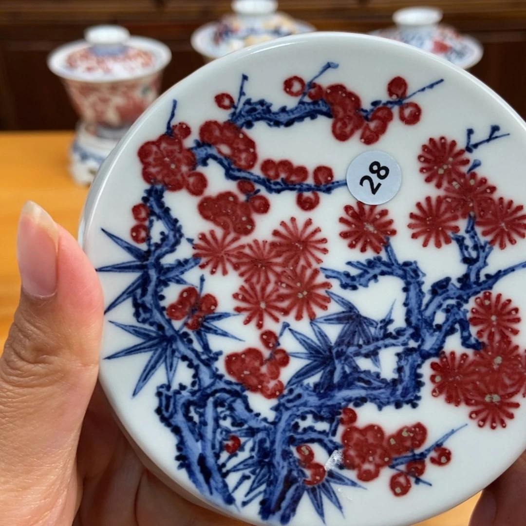 手绘现代茶具非古董