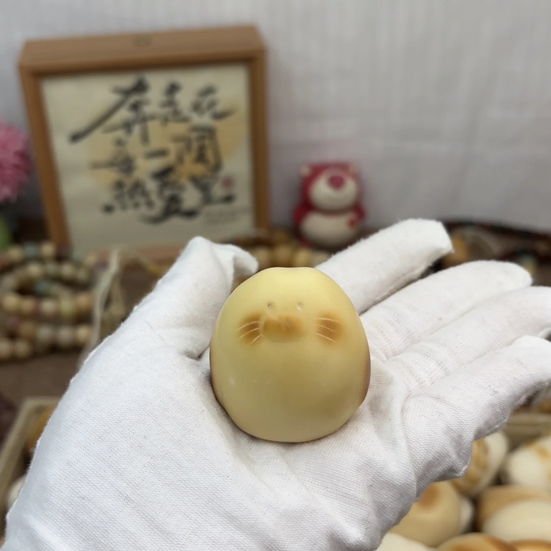 菩提根/象牙果吊坠牙果瑕疵猫把件602