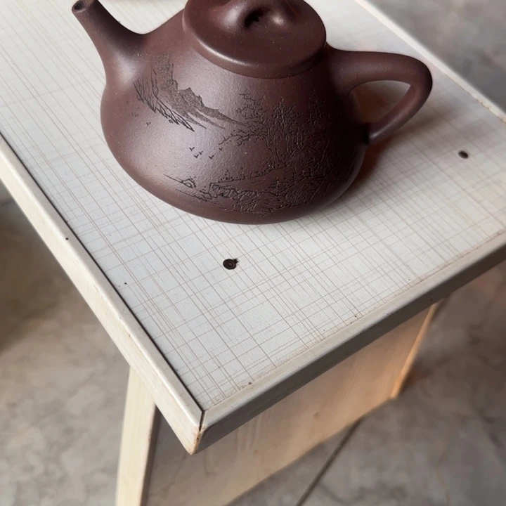 紫砂茶壶向*底槽青子冶高温