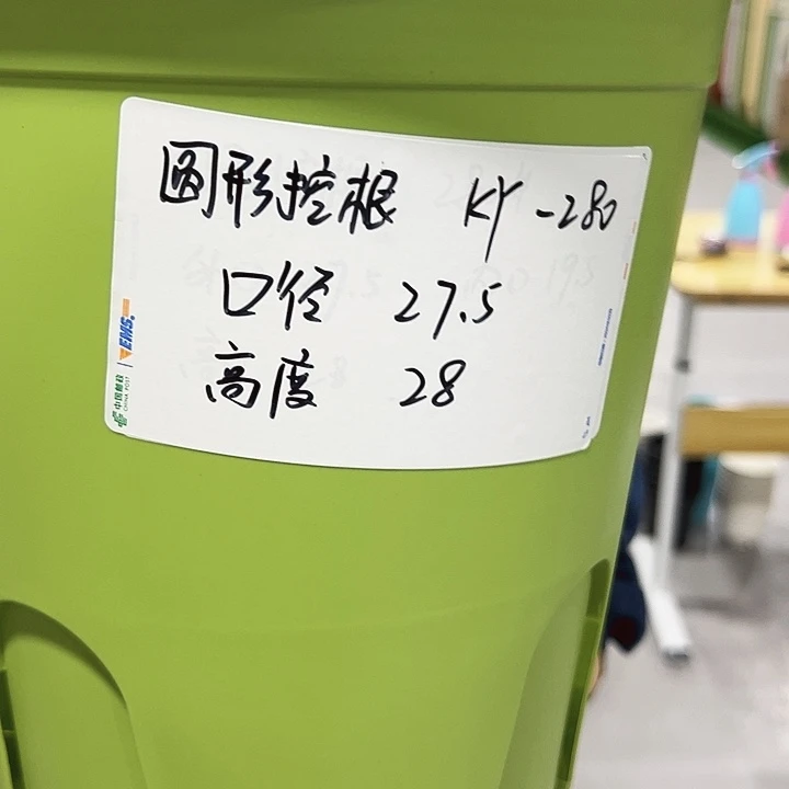 正品圆控根口27.5高27.5果绿无托5个