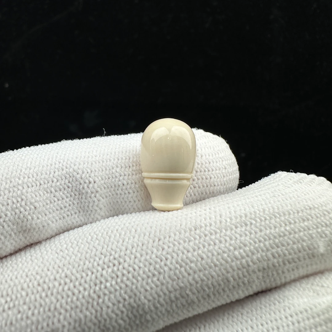 K8945天然猛犸牙 芝士皮奶嘴三通10*16mm一物一图 假一罚十