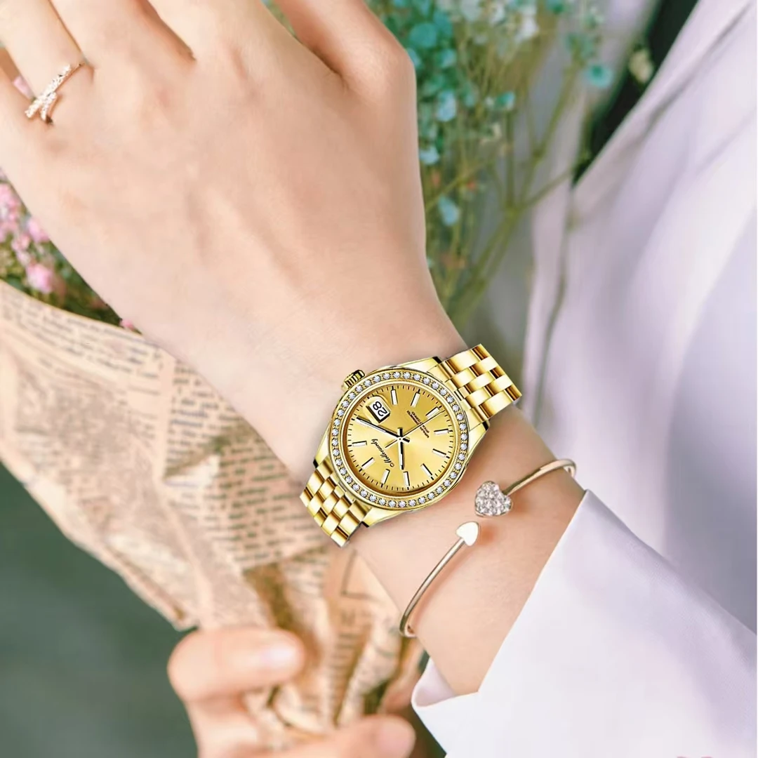 落日熔系列 日志轻奢女士自动手表 dy