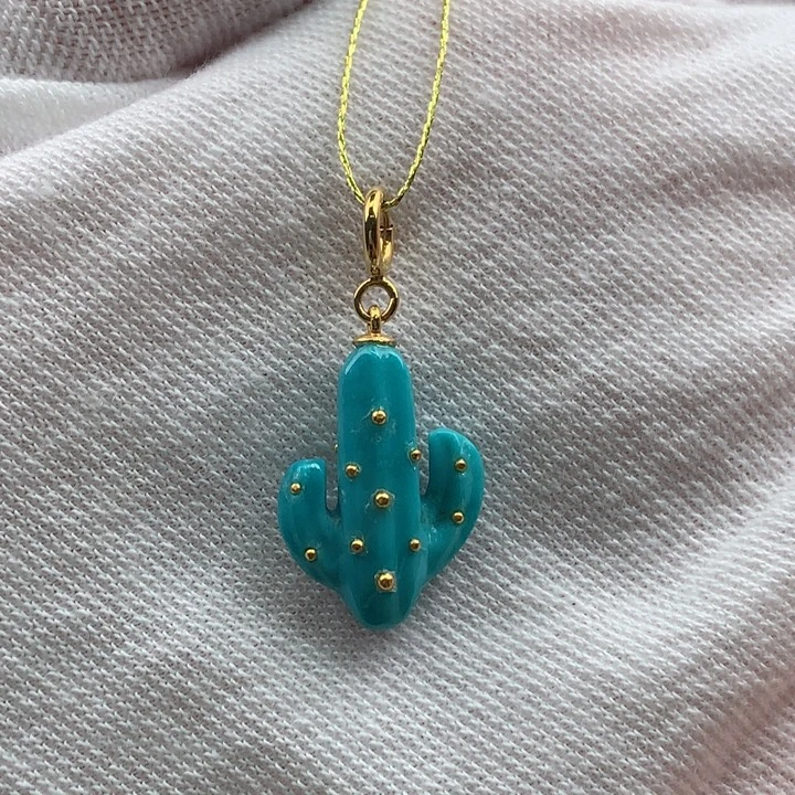 绿松石18K金镶嵌珠宝奇石