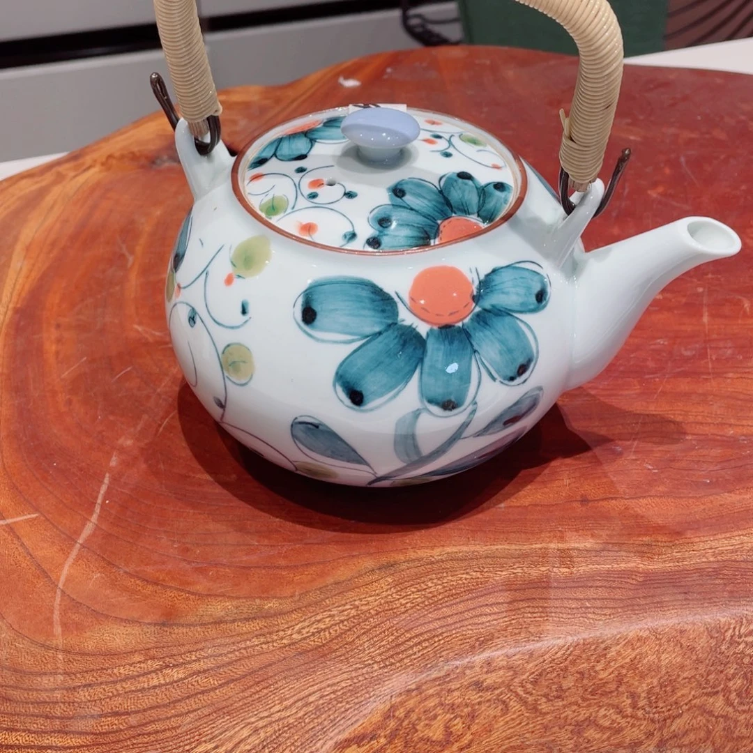 瓷片松风款球口提梁壶新