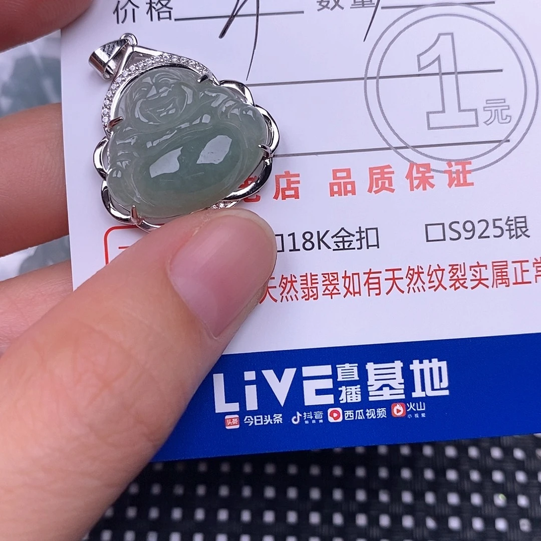 翡翠银S925镶嵌颈饰