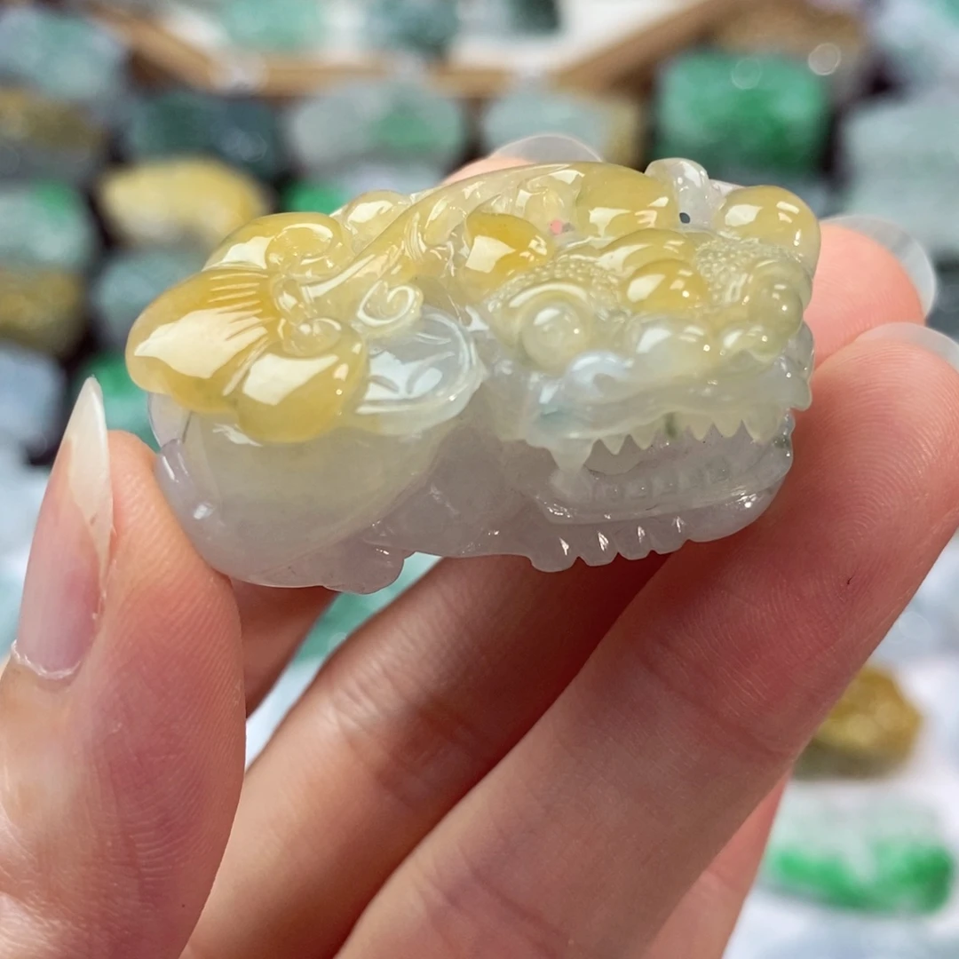 翡翠未镶嵌颈饰天然