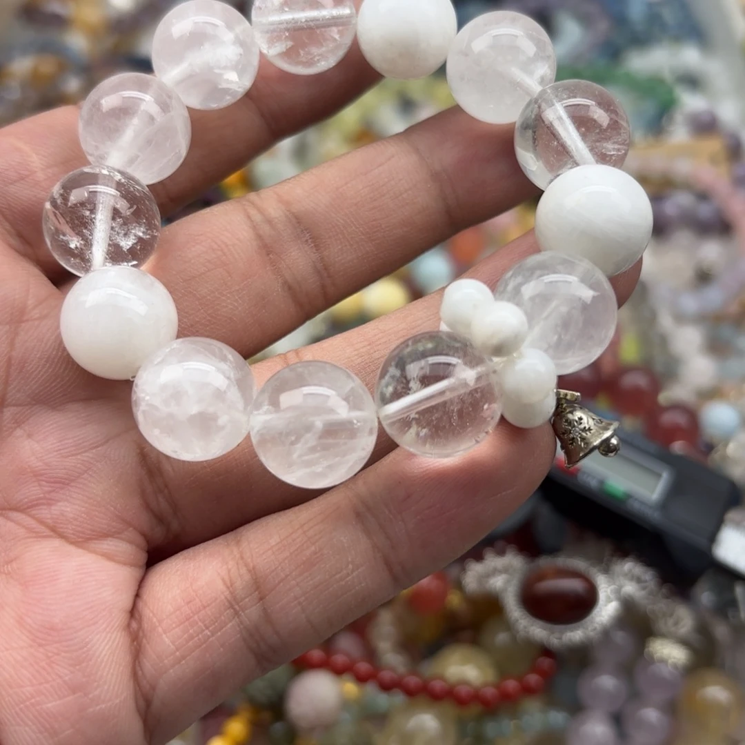 水晶手链银S925镶嵌