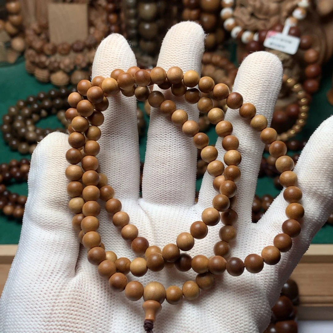 檀香木手串/手链热****蚁老山檀香0.6