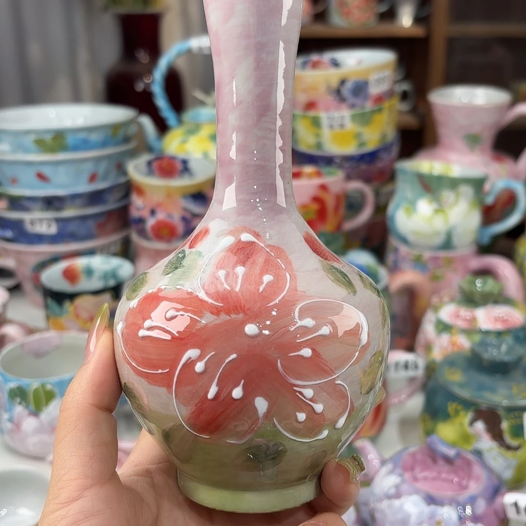 景德镇手绘高温釉下彩陶瓷茶具
