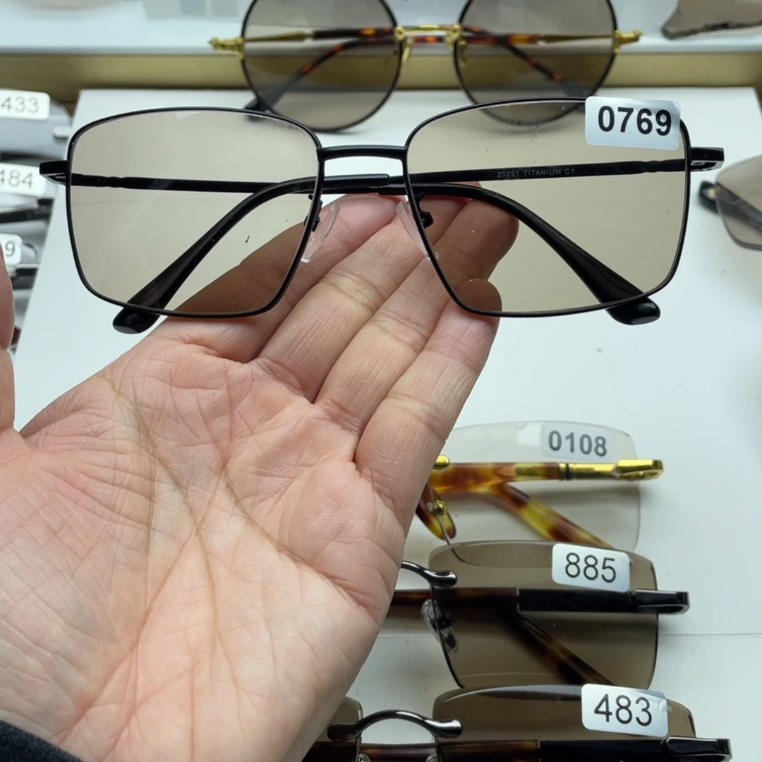 茶水晶全框眼镜 0769