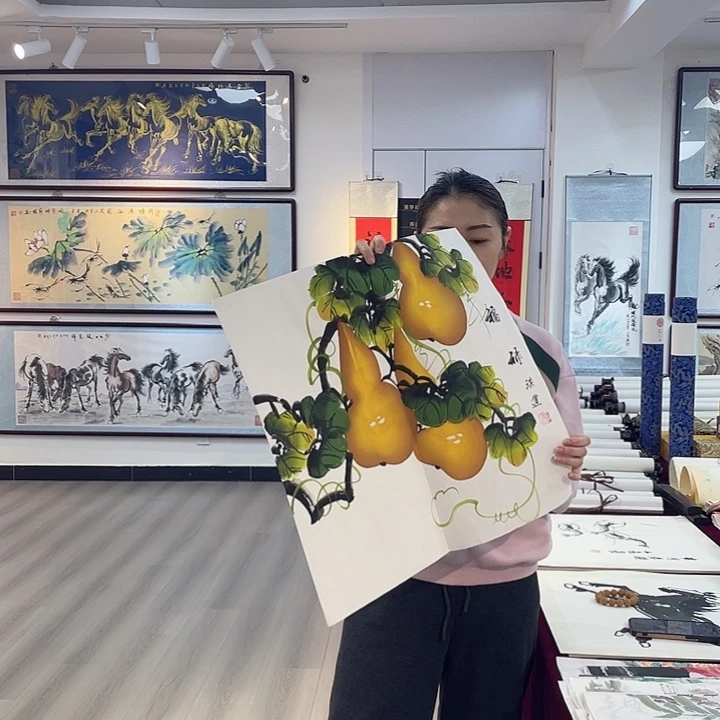 国画葫芦～手绘作品………………