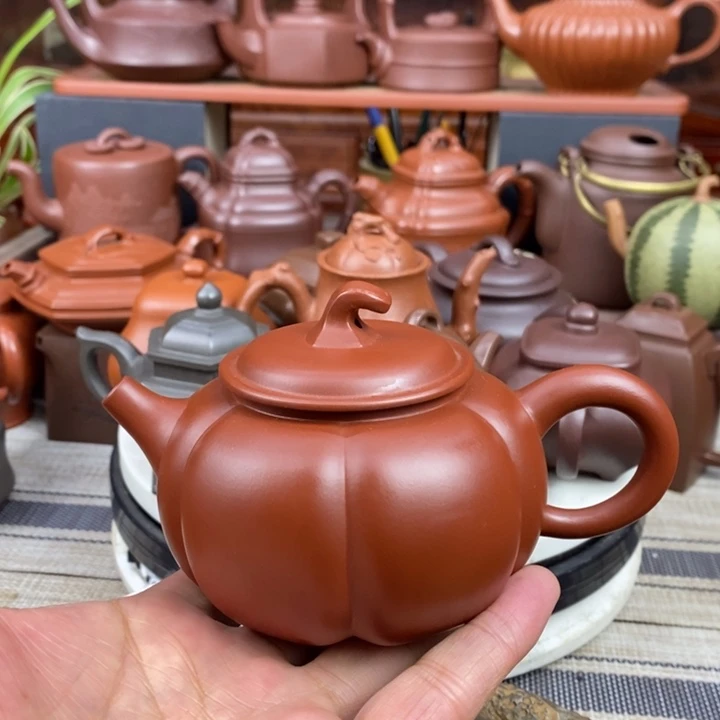 紫砂茶壶南瓜260Cc原矿朱泥新年特惠价