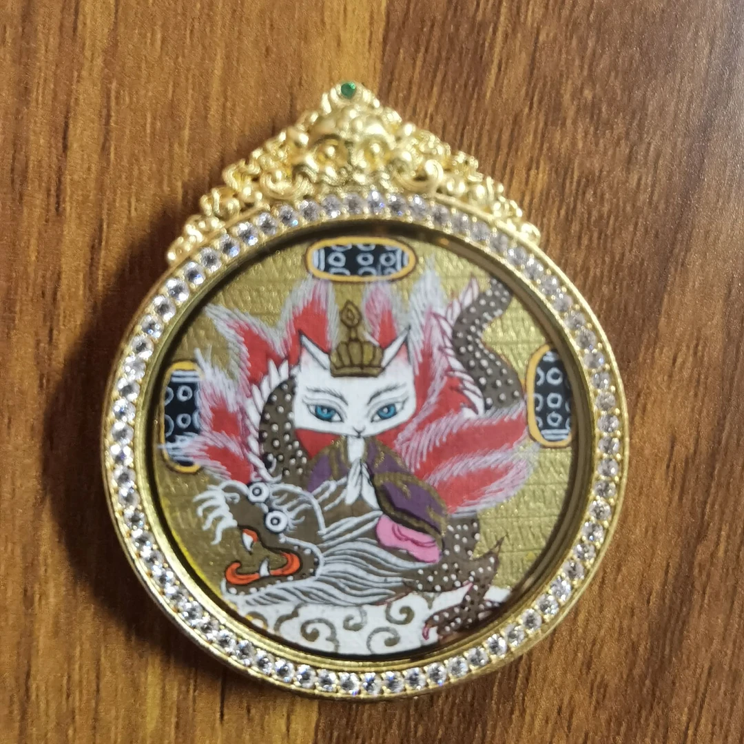 合金吊坠 壹加思默-狐狐圆牌合金卡卡吊坠多样性发一