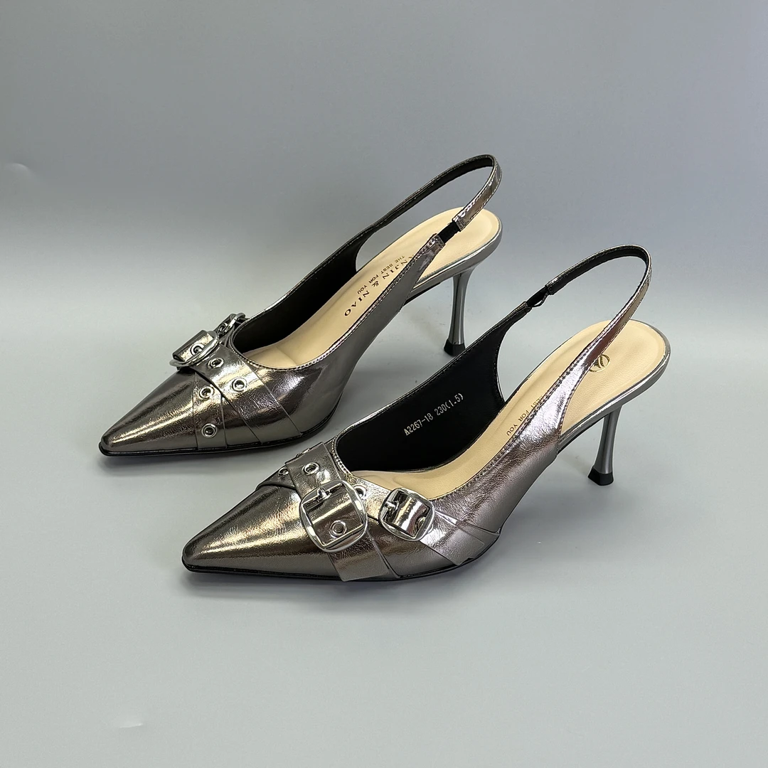 2267-18枪色细跟高跟鞋