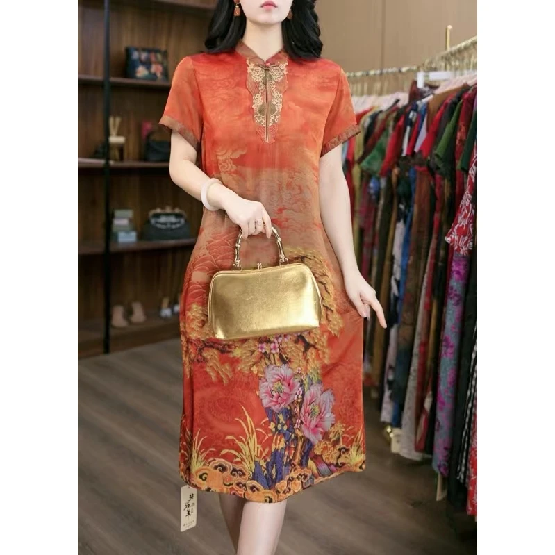 6888-31新款重工印花连衣裙