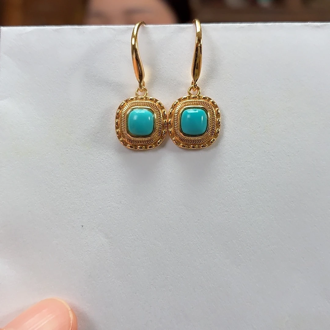 银S925镶嵌绿松石珠宝奇石