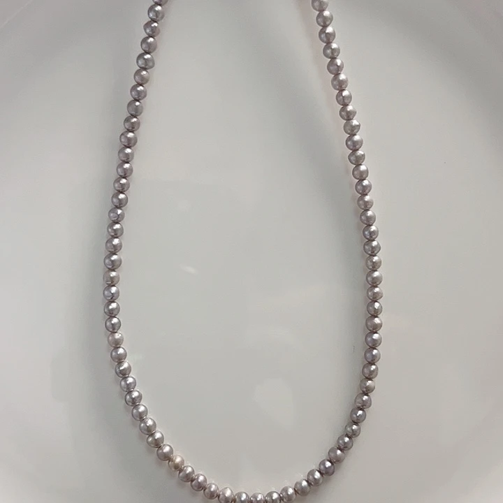 淡水珍珠3.6左右高级灰未镶嵌