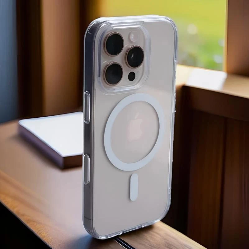 奥菲顿高级透明亚克力磁吸适用iPhone16/15promax手机壳苹果14/13