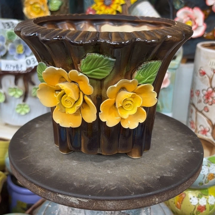 紫砂花盆粗陶材质多肉花盆