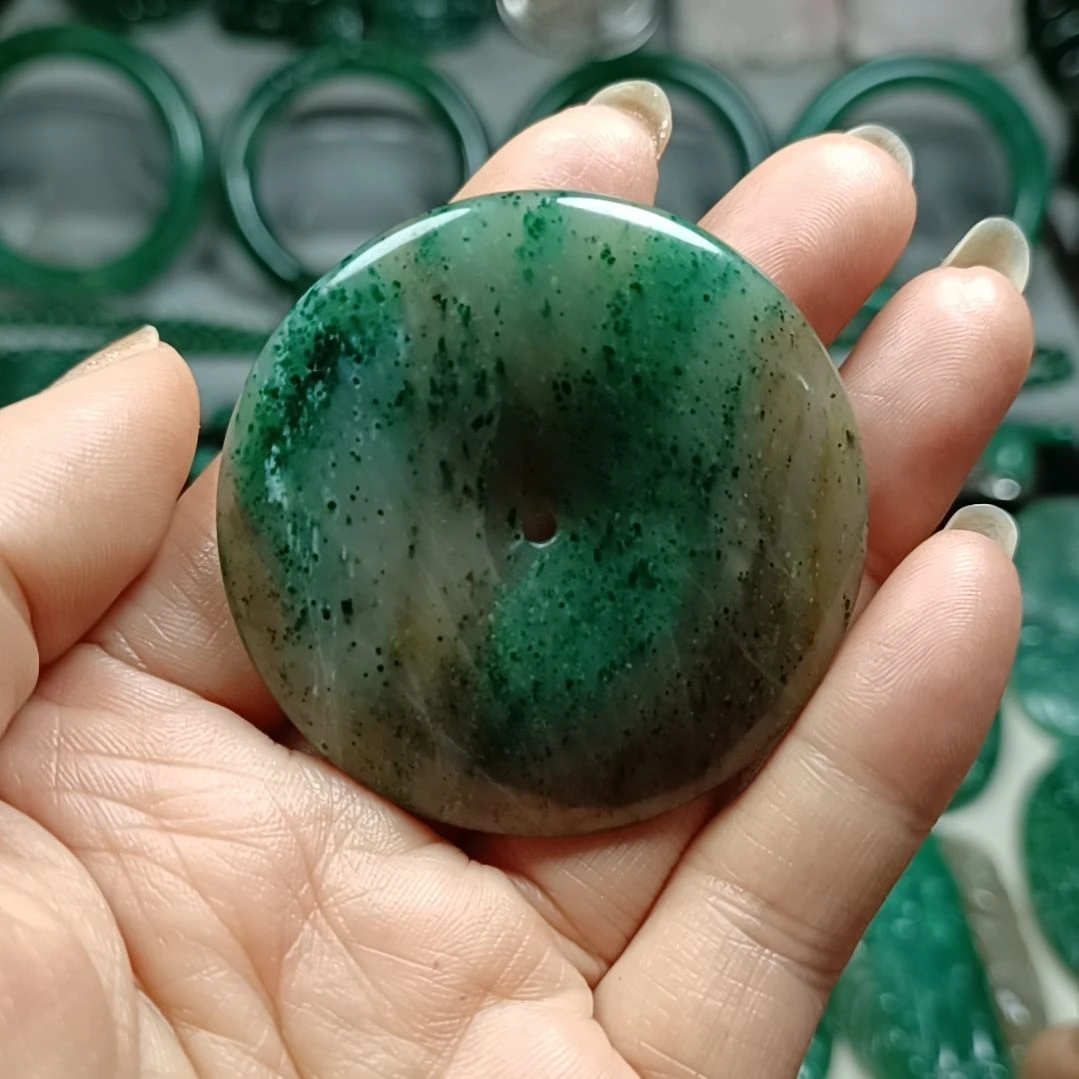 独山玉平安扣未镶嵌