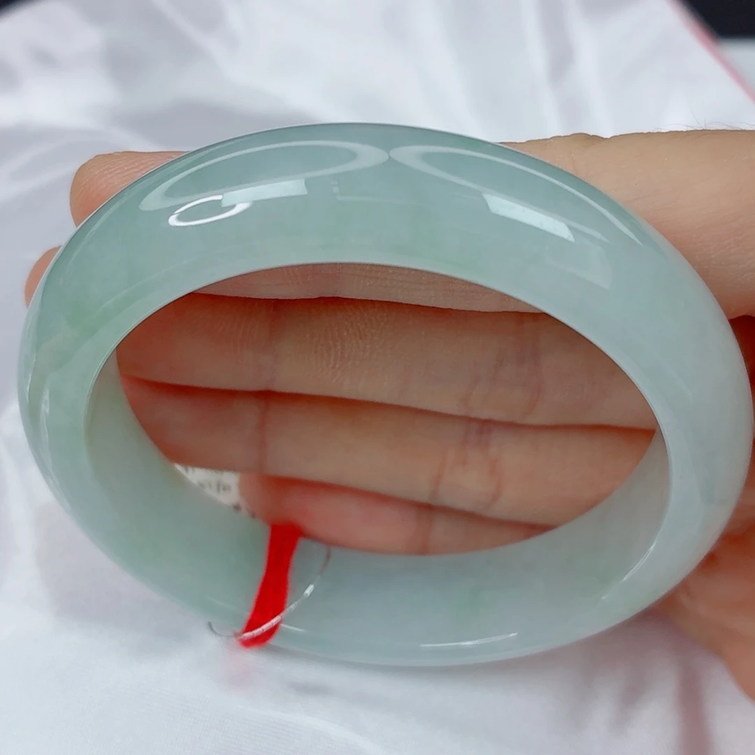 翡翠未镶嵌手镯54.2正圈，冰晴水