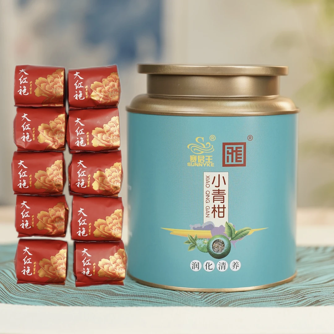 正宗新会小青柑陈皮普洱云南熟普小青桔（赠大红袍仕女图品鉴）