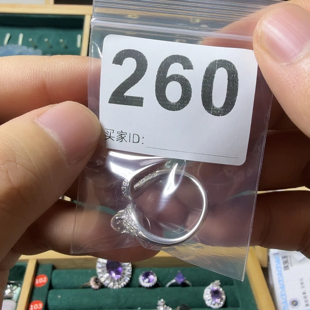 傲***咒银S925镶嵌戒指月光石