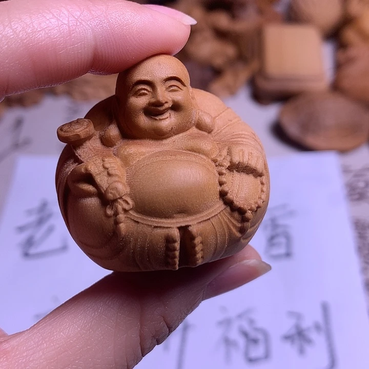 檀香木一团和气佛佛