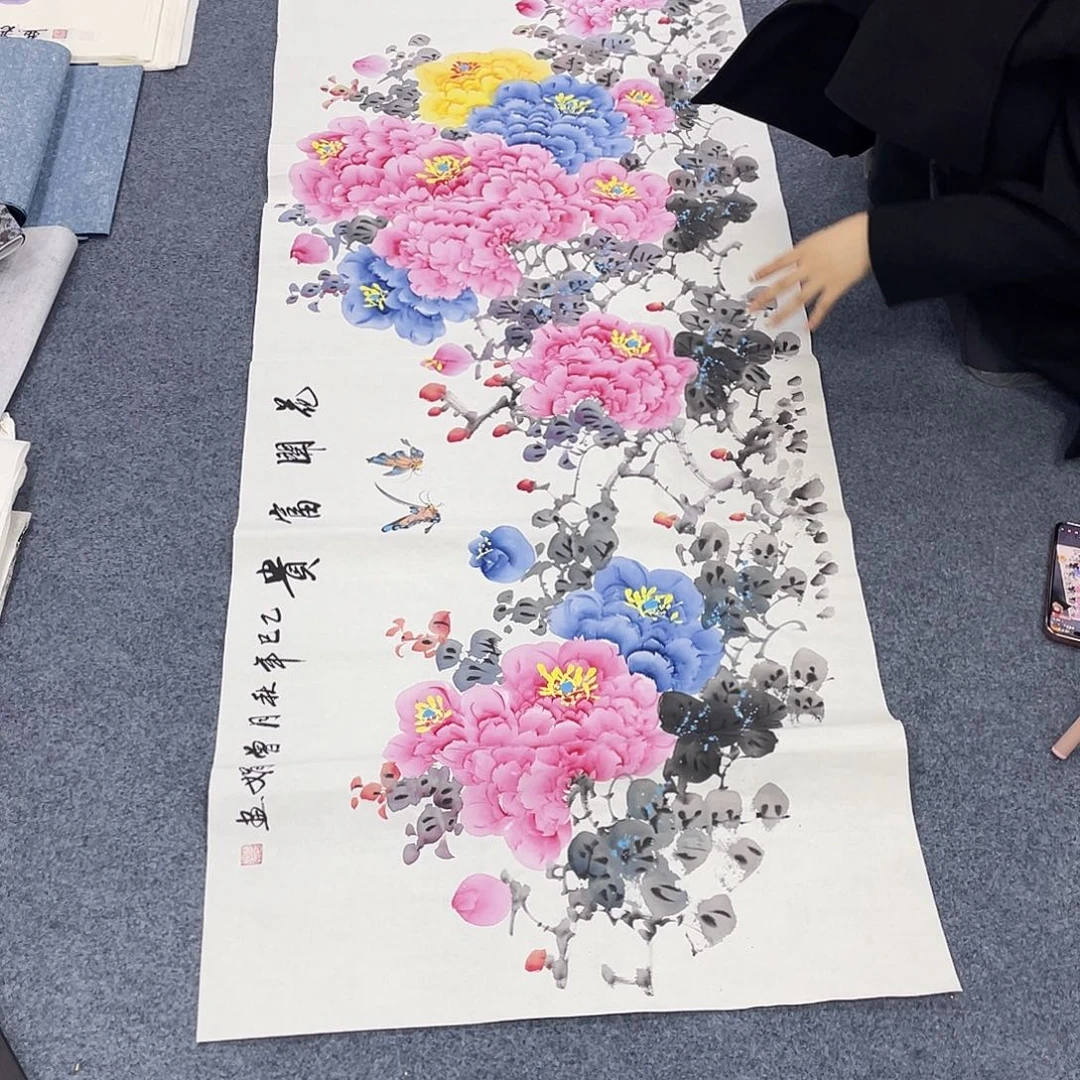 国国画作品小姐姐放漏…