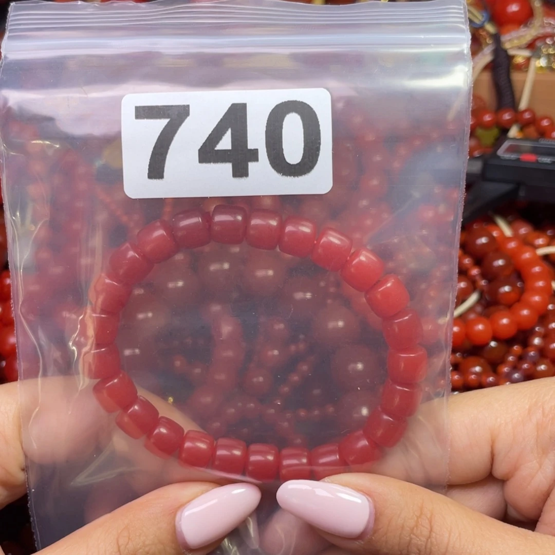 南红玛瑙手链未镶嵌