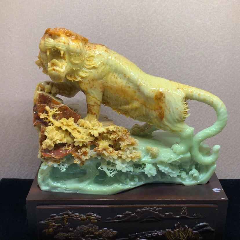 【闪购商品】未镶嵌蛇纹石玉摆件覆膜