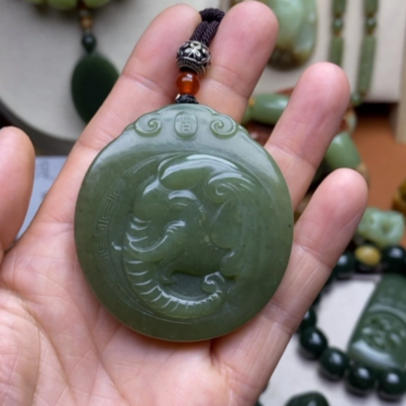 【闪购商品】岫岩河磨玉（透闪石质玉）未镶嵌挂件